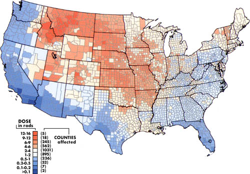 fallout from nuclear bombs