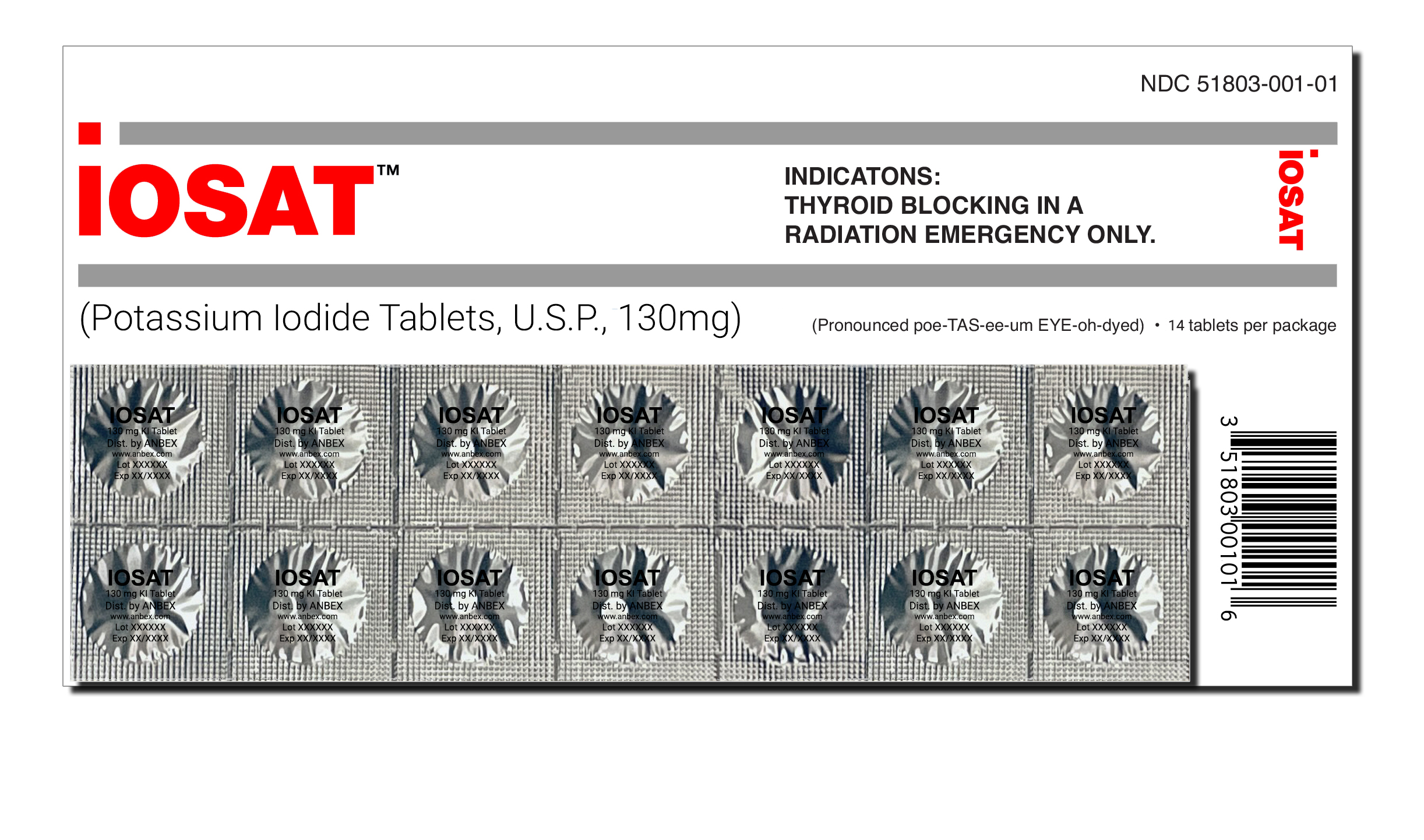 IOSAT Potassium Iodide 130mg