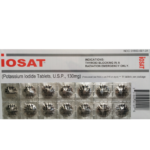 Iosat Potassium Iodide Tablets (130mg, full strength, FDA-approved)