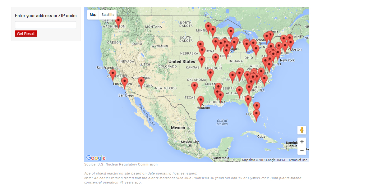 nuclear power plants in the us map Are You Near A Nuclear Reactor Map Radiation Path To Your Home nuclear power plants in the us map