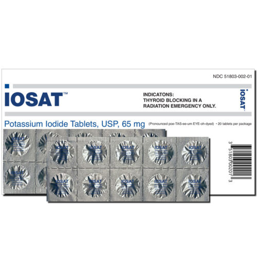 IOSAT 65mg Potassium Iodide Tablets